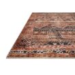 LOLOI II Layla Mocha/Blush 9 ft. x 12 ft. Distressed Bohemian Printed Area Rug LAYLLAY-14MCBH90C0
