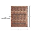 LOLOI II Layla Mocha/Blush 9 ft. x 12 ft. Distressed Bohemian Printed Area Rug LAYLLAY-14MCBH90C0