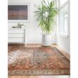 LOLOI II Layla Ocean/Multi 9 ft. x 12 ft. Distressed Bohemian Printed Area Rug LAYLLAY-05OCML90C0