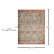 LOLOI II Layla Ocean/Rust 9 ft. x 12 ft. Distressed Bohemian Printed Area Rug LAYLLAY-04OCRU90C0