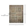 LOLOI II Layla Olive/Charcoal 9 ft. x 12 ft. Distressed Oriental Printed Area Rug LAYLLAY-03OLCC90C0