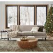 LOLOI II Layla Olive/Charcoal 9 ft. x 12 ft. Distressed Oriental Printed Area Rug LAYLLAY-03OLCC90C0