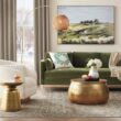 LOLOI II Layla Olive/Charcoal 9 ft. x 12 ft. Distressed Oriental Printed Area Rug LAYLLAY-03OLCC90C0