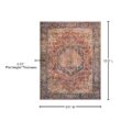 LOLOI II Layla Red/Navy 9 ft. x 12 ft. Distressed Bohemian Printed Area Rug LAYLLAY-08RENV90C0