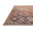 LOLOI II Layla Spice/Marine 9 ft. x 12 ft. Distressed Bohemian Printed Area Rug LAYLLAY-02SQNN90C0
