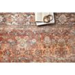 LOLOI II Layla Spice/Marine 9 ft. x 12 ft. Distressed Bohemian Printed Area Rug LAYLLAY-02SQNN90C0