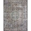 LOLOI II Layla Taupe/Stone 9 ft. x 12 ft. Distressed Bohemian Printed Area Rug LAYLLAY-06TASN90C0