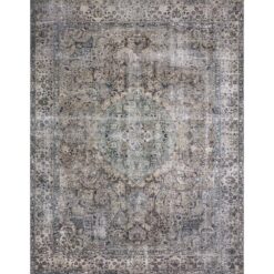 LOLOI II Layla Taupe/Stone 9 ft. x 12 ft. Distressed Bohemian Printed Area Rug LAYLLAY-06TASN90C0