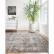 LOLOI II Layla Taupe/Stone 9 ft. x 12 ft. Distressed Bohemian Printed Area Rug LAYLLAY-06TASN90C0