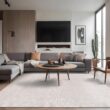 Beverly Rug Royal Bone 8 ft. x 10 ft. Solid Indoor Area Rug BV-RYL333-BONE-8x10 Beverly Rug Royal Bone 8 ft. x 10 ft. Solid Indoor Area Rug BV-RYL333-BONE-8x10