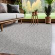 Beverly Rug Royal Easy Jute Grey 8 ft. x 10 ft. Solid Indoor Outdoor Area Rug BV-RYL333-GRY-8x10
