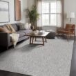 Beverly Rug Royal Easy Jute Grey 8 ft. x 10 ft. Solid Indoor Outdoor Area Rug BV-RYL333-GRY-8x10