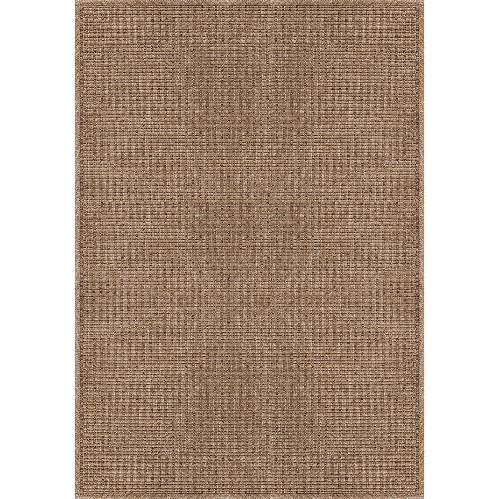 Beverly Rug Royal Natural 8 ft. x 10 ft. Solid Indoor Area Rug BV-RYL333-NAT-8x10