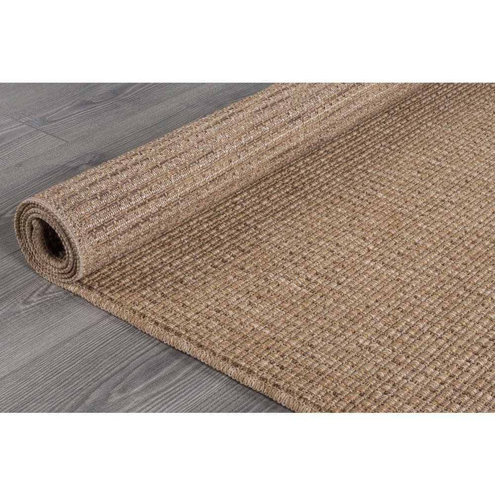 Beverly Rug Royal Natural 8 ft. x 10 ft. Solid Indoor Area Rug BV-RYL333-NAT-8x10