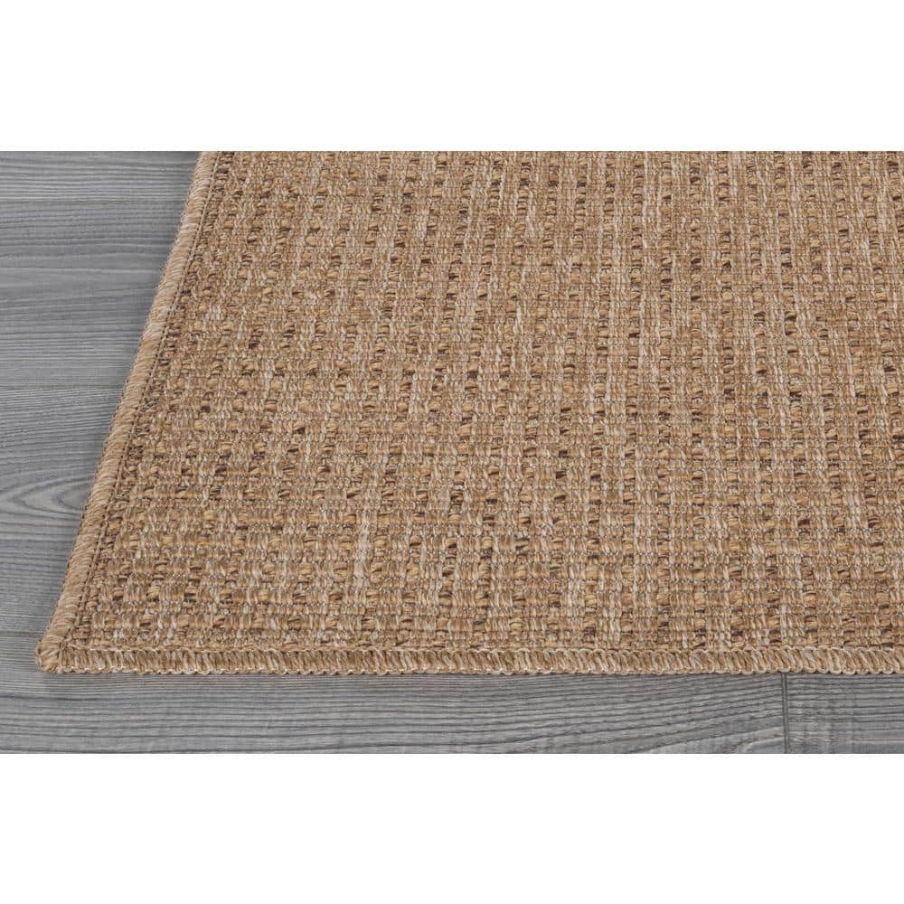 Beverly Rug Royal Natural 8 ft. x 10 ft. Solid Indoor Area Rug BV-RYL333-NAT-8x10