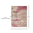 Nourison Celestial Ivory/Pink 7 ft. x 10 ft. Abstract Modern Area Rug 742582