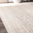 nuLOOM Rigo Chunky Loop Jute Off-White 9 ft. x 12 ft. Farmhouse Living Room/Bedroom/Dining Room Area Rug TAJT03B-9012