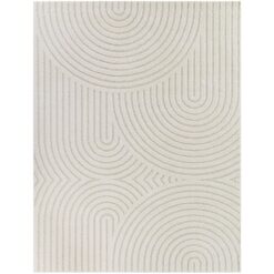BALTA Caserio Cream 8' 9" x 12' Abstract Area Rug 3104536