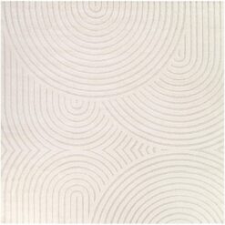 BALTA Caserio Cream 7 ft. x 7 ft. Abstract Square Area Rug 3122061
