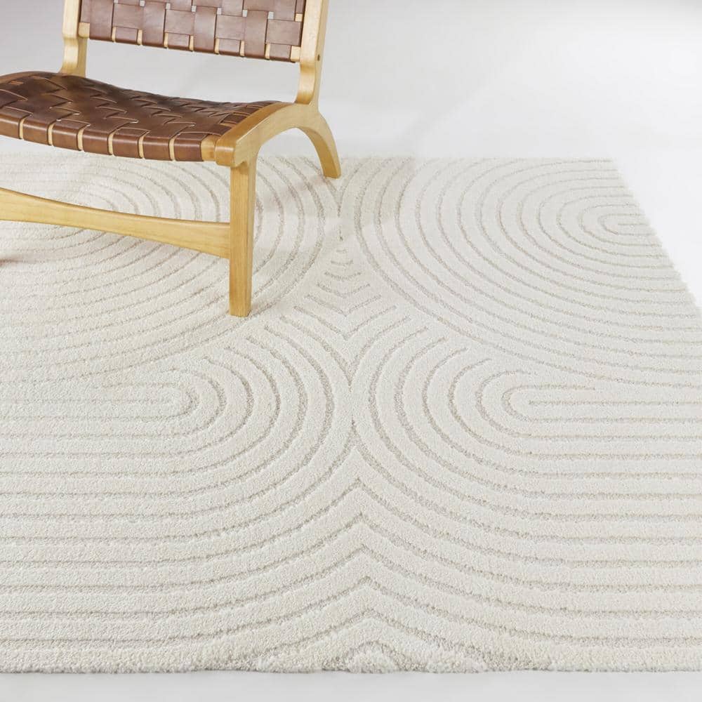 BALTA Caserio Cream 7 ft. x 7 ft. Abstract Square Area Rug 3122061 BALTA Caserio Cream 7 ft. x 7 ft. Abstract Square Area Rug 3122061