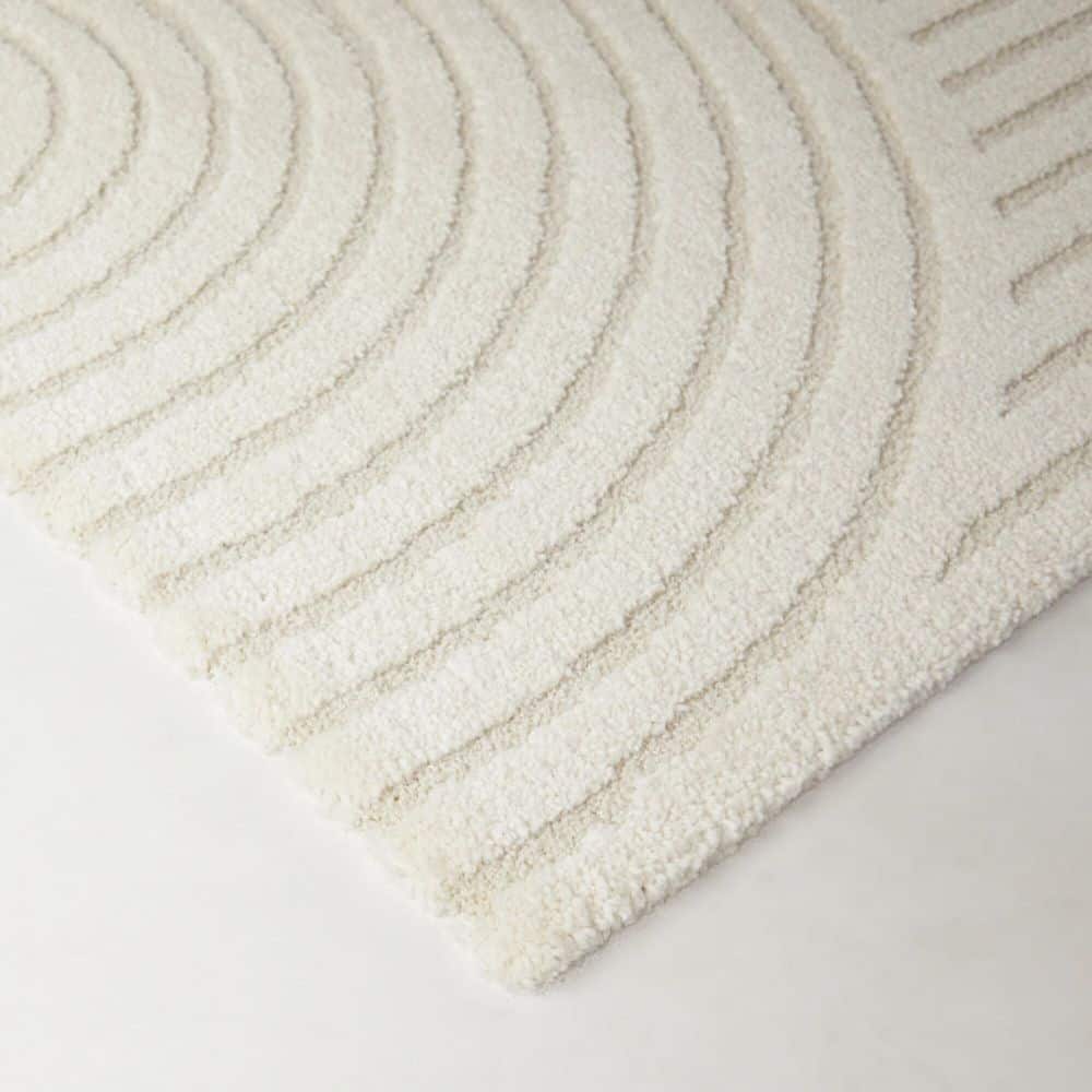 BALTA Caserio Cream 7 ft. x 7 ft. Abstract Square Area Rug 3122061 BALTA Caserio Cream 7 ft. x 7 ft. Abstract Square Area Rug 3122061
