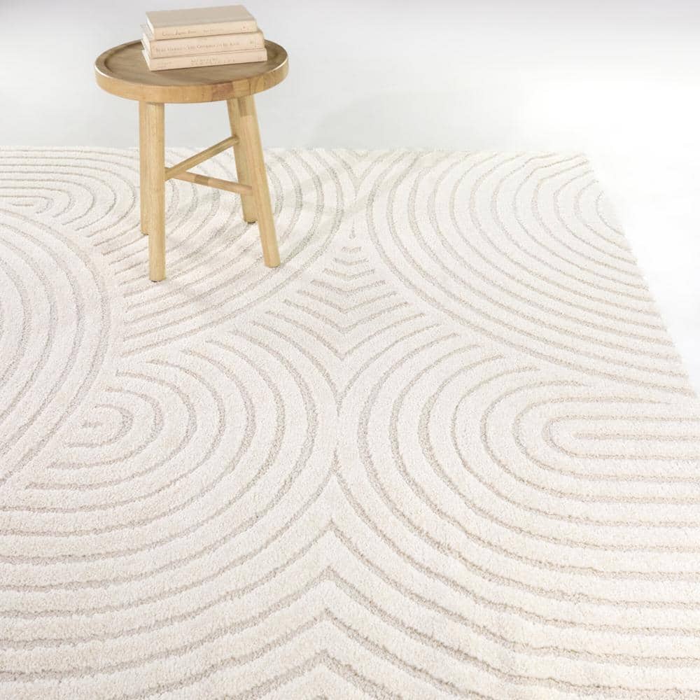 BALTA Caserio Cream 7 ft. x 7 ft. Abstract Square Area Rug 3122061 BALTA Caserio Cream 7 ft. x 7 ft. Abstract Square Area Rug 3122061