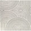 BALTA Caserio Cream/Grey 7 ft. x 7 ft. Abstract Square Area Rug 3122072