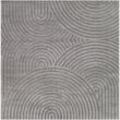 BALTA Caserio Grey 7 ft. x 7 ft. Abstract Square Area Rug 3122066
