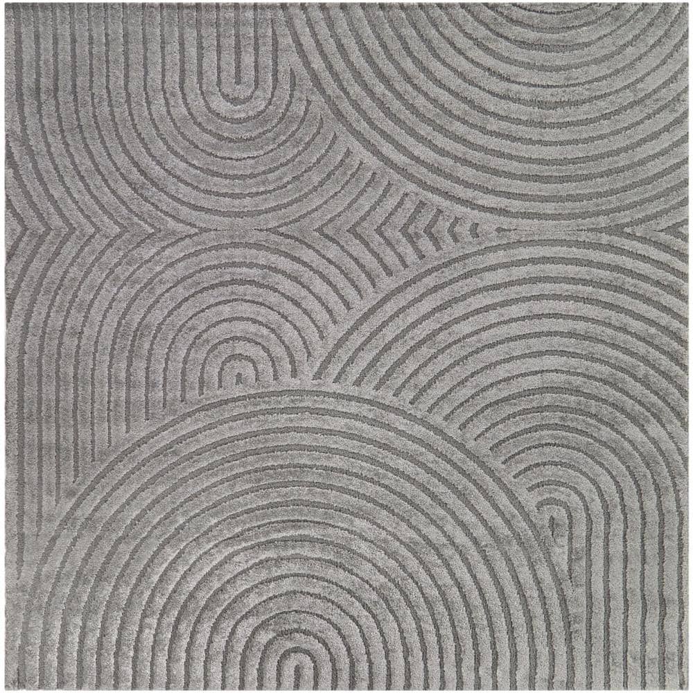 BALTA Caserio Grey 7 ft. x 7 ft. Abstract Square Area Rug 3122066 BALTA Caserio Grey 7 ft. x 7 ft. Abstract Square Area Rug 3122066