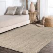 JONATHAN Y Pata Chunky Light Ivory 8 ft. x 10 ft. Area Rug NRF102B-8