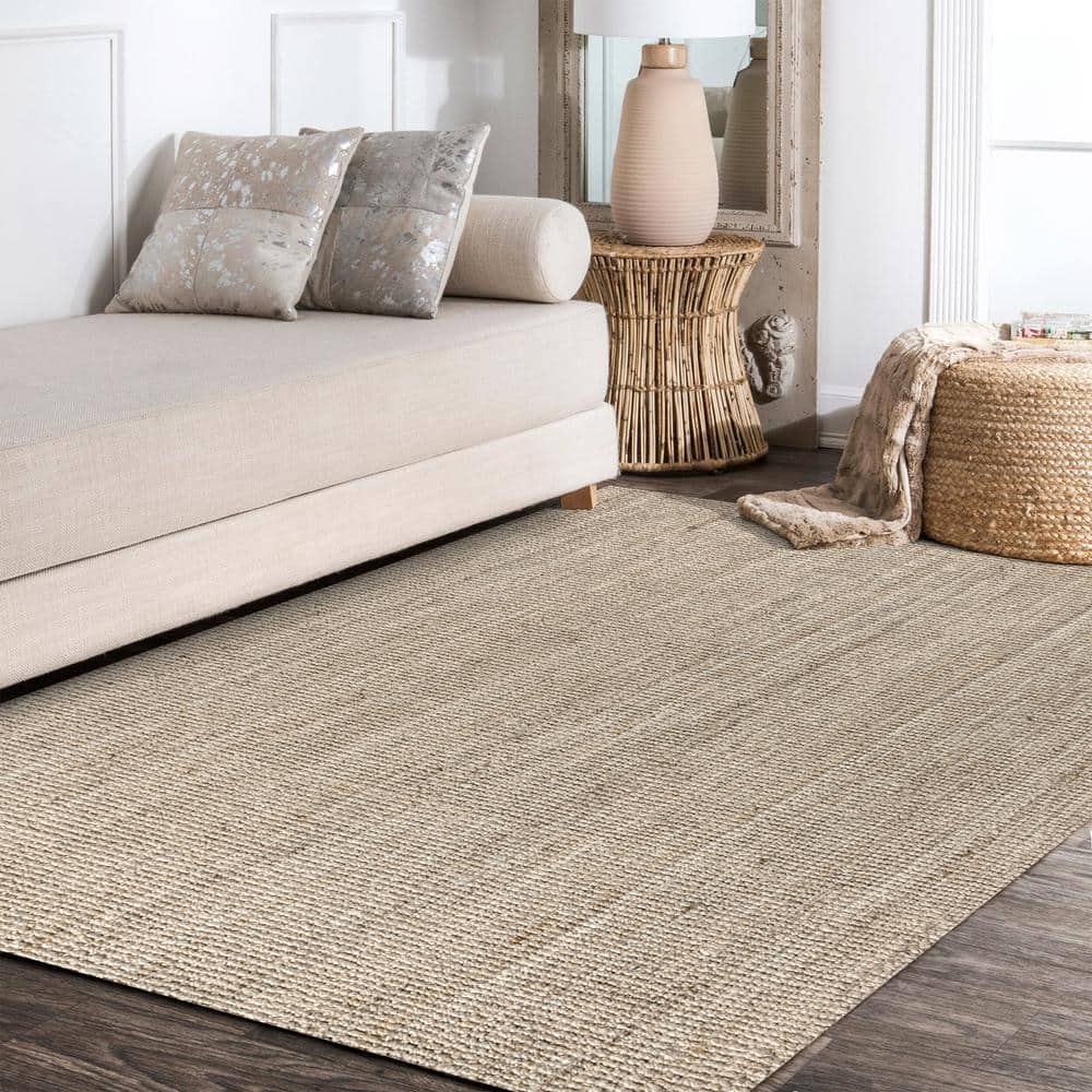 JONATHAN Y Pata Chunky Light Ivory 8 ft. x 10 ft. Area Rug NRF102B-8
