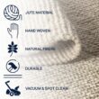 JONATHAN Y Pata Chunky Light Ivory 8 ft. x 10 ft. Area Rug NRF102B-8