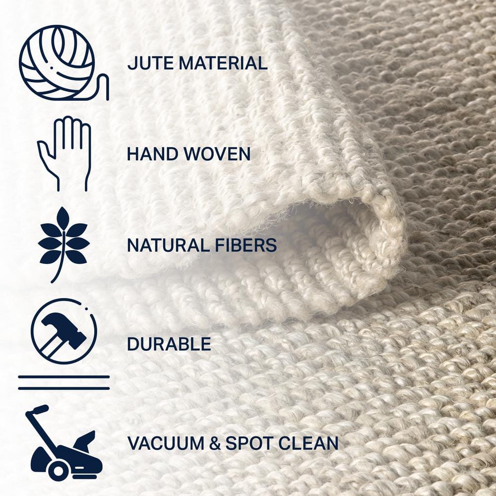 JONATHAN Y Pata Chunky Light Ivory 8 ft. x 10 ft. Area Rug NRF102B-8
