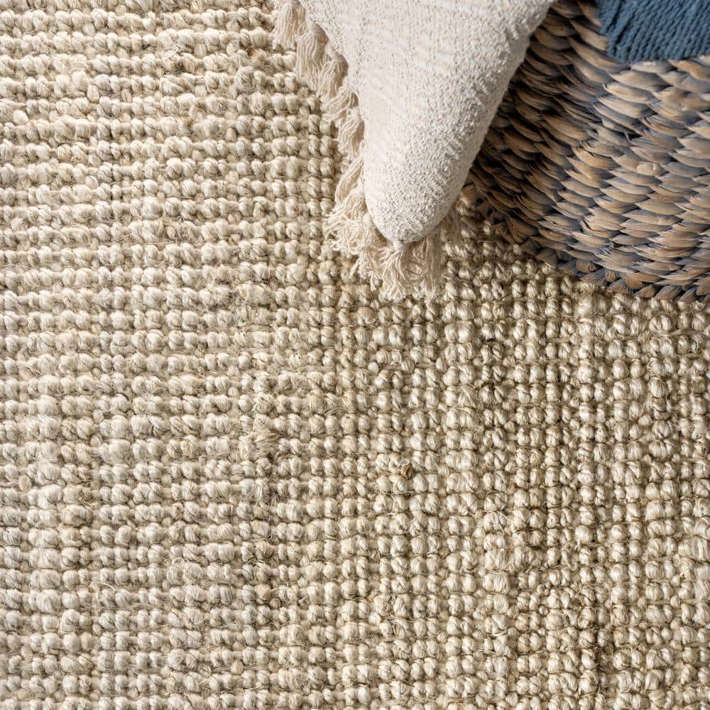 JONATHAN Y Pata Chunky Light Ivory 8 ft. x 10 ft. Area Rug NRF102B-8