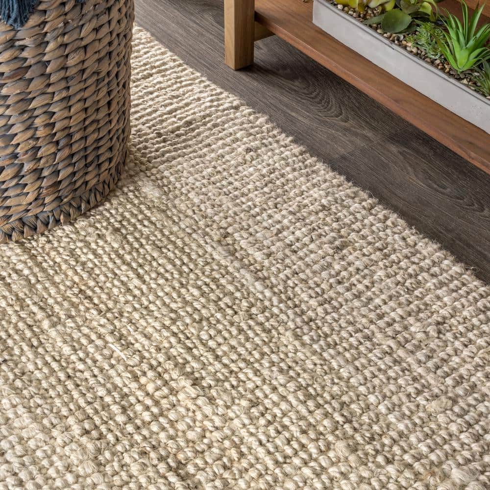JONATHAN Y Pata Chunky Light Ivory 8 ft. x 10 ft. Area Rug NRF102B-8