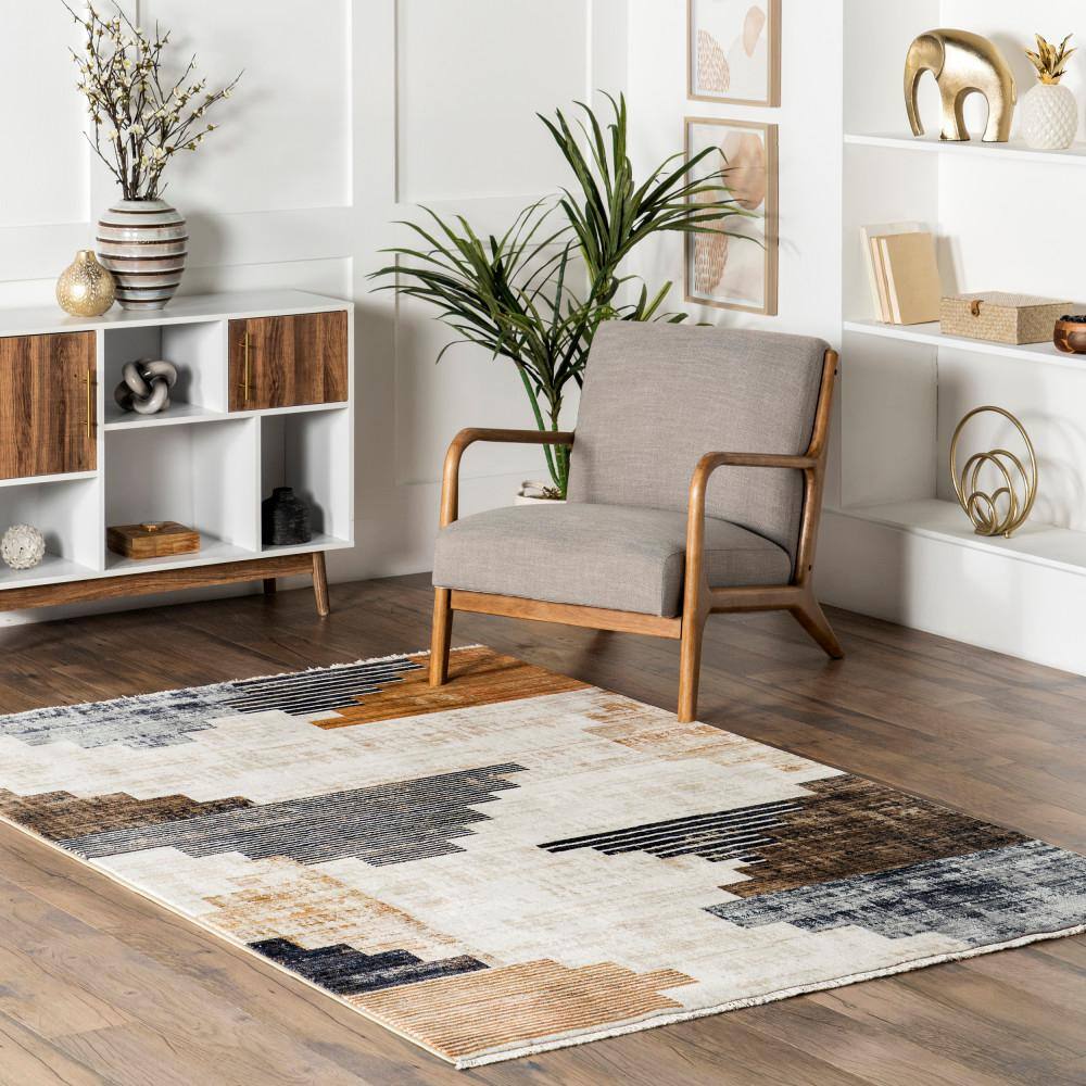 nuLOOM Vanita Transitional Southwestern Fringe Beige 8 ft. x 10 ft. Living Room/Bedroom/Dining Room Area Rug BDSN34A-80106 nuLOOM Vanita Transitional Southwestern Fringe Beige 8 ft. x 10 ft. Living Room/Bedroom/Dining Room Area Rug BDSN34A-80106
