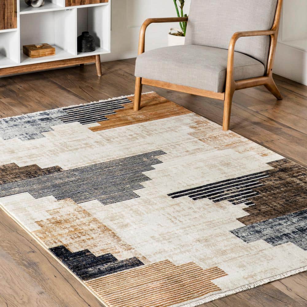 nuLOOM Vanita Transitional Southwestern Fringe Beige 8 ft. x 10 ft. Living Room/Bedroom/Dining Room Area Rug BDSN34A-80106 nuLOOM Vanita Transitional Southwestern Fringe Beige 8 ft. x 10 ft. Living Room/Bedroom/Dining Room Area Rug BDSN34A-80106