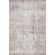 LOLOI II Loren Silver/Slate 7 ft. 6 in. x 9 ft. 6 in. Distressed Bohemian Printed Area Rug LORELQ-04SISL7696