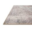 LOLOI II Loren Silver/Slate 7 ft. 6 in. x 9 ft. 6 in. Distressed Bohemian Printed Area Rug LORELQ-04SISL7696