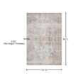 LOLOI II Loren Silver/Slate 7 ft. 6 in. x 9 ft. 6 in. Distressed Bohemian Printed Area Rug LORELQ-04SISL7696