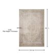LOLOI II Loren Sand/Taupe 7 ft. 6 in. x 9 ft. 6 in. Distressed Bohemian Printed Area Rug LORELQ-03SATA7696
