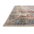 LOLOI II Loren Brick/Multi 7 ft. 6 in. x 9 ft. 6 in. Distressed Bohemian Printed Area Rug LORELQ-14BKML7696