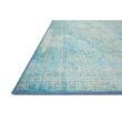 LOLOI II Loren Aqua 7 ft. 6 in. x 9 ft. 6 in. Distressed Bohemian Printed Area Rug LORELQ-08AQ007696