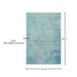 LOLOI II Loren Aqua 7 ft. 6 in. x 9 ft. 6 in. Distressed Bohemian Printed Area Rug LORELQ-08AQ007696
