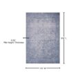 LOLOI II Loren Slate 7 ft. 6 in. x 9 ft. 6 in. Distressed Bohemian Printed Area Rug LORELQ-09SL007696
