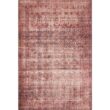 LOLOI II Loren Eggplant/Crimson 7 ft. 6 in. x 9 ft. 6 in. Distressed Bohemian Printed Area Rug LORELQ-05EGCS7696