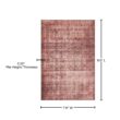 LOLOI II Loren Eggplant/Crimson 7 ft. 6 in. x 9 ft. 6 in. Distressed Bohemian Printed Area Rug LORELQ-05EGCS7696
