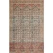 LOLOI II Loren Charcoal/Multi 7 ft. 6 in. x 9 ft. 6 in. Distressed Bohemian Printed Area Rug LORELQ-17CCML7696