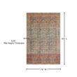 LOLOI II Loren Charcoal/Multi 7 ft. 6 in. x 9 ft. 6 in. Distressed Bohemian Printed Area Rug LORELQ-17CCML7696