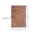 LOLOI II Loren Red/Multi 7 ft. 6 in. x 9 ft. 6 in. Distressed Bohemian Printed Area Rug LORELQ-06REML7696